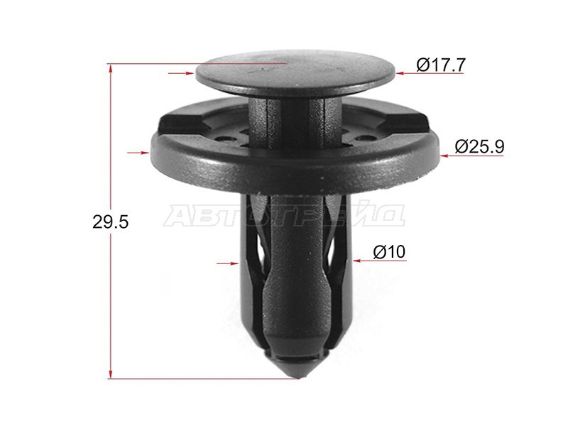 Клипса TOYOTA /LEXUS (1 шт.) (SAT: ST-M10466)