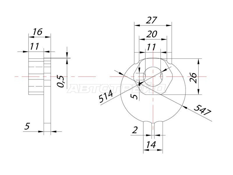 Гайка эксцентрика нижнего рычага TOYOTA FJ CRUISER /SURF /LAND CRUISER /PRADO /LEXUS GX /LX470 98- (SAT: ST-48198-60011)