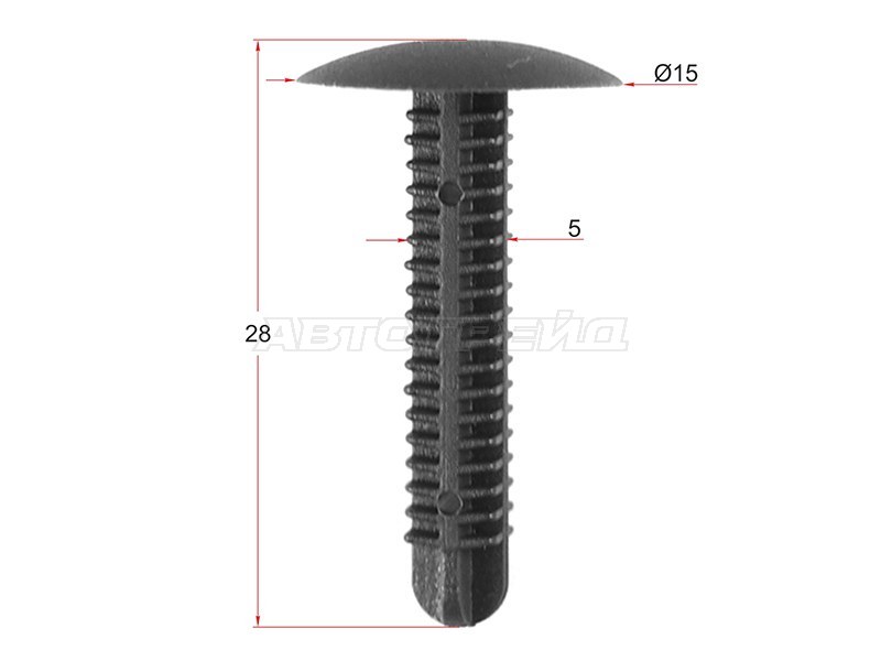 Клипса обшивки HONDA (1 шт.) (SAT: ST-M10593)