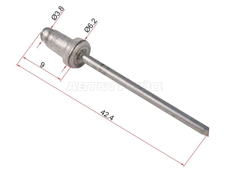 Клипса заклепка TOYOTA /LEXUS (1 шт.) (SAT: ST-M10423)