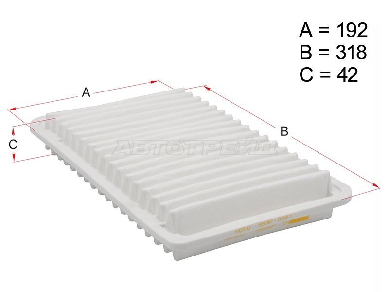 Фильтр воздушный TOYOTA HIGHLANDER /KLUGER /HARRIER /RX330 1 /2AZ /1 /3MZ01-06 (HOSU: HSAF0041)