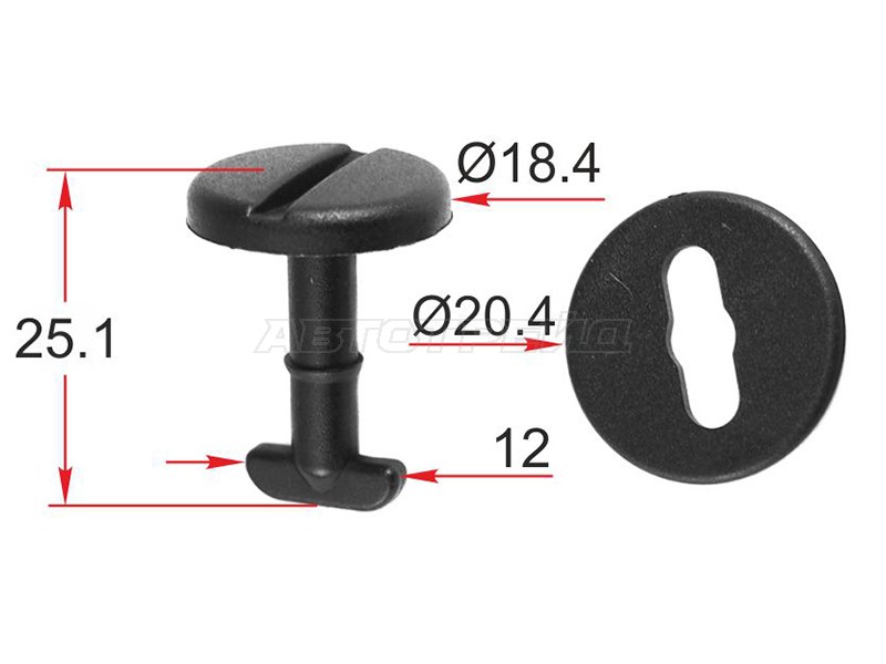 Клипса крепежная BMW /MINI (1 шт.) (SAT: ST-M12248)