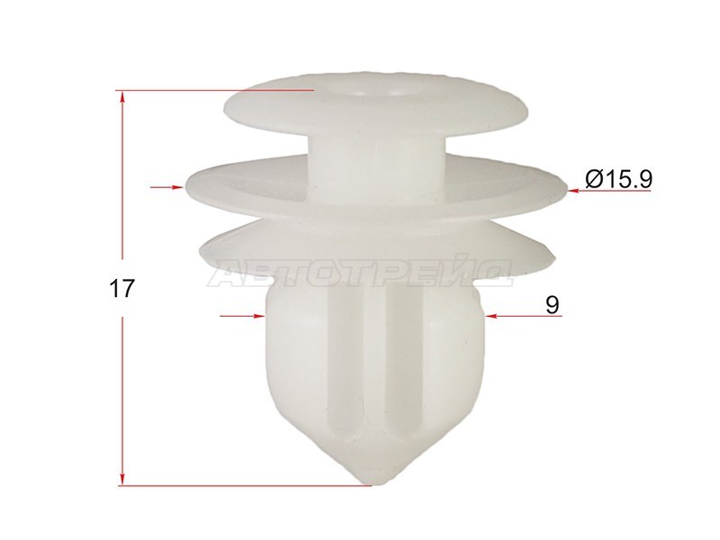 Клипса молдинга кузова TOYOTA /LEXUS /HONDA (1 шт.) (SAT: ST-KJ-499)