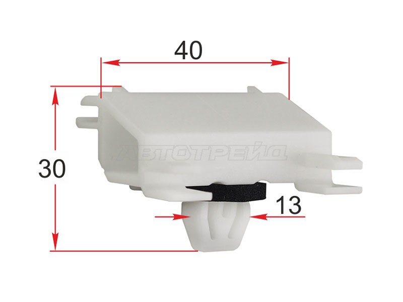 Клипса молдинга кузова LAND ROVER (1 шт.) (SAT: ST-M12319)