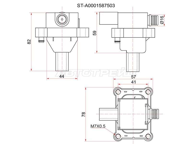 Катушка зажигания MERCEDES C W202 /E W210 /G W463 (SAT: ST-A0001587503)