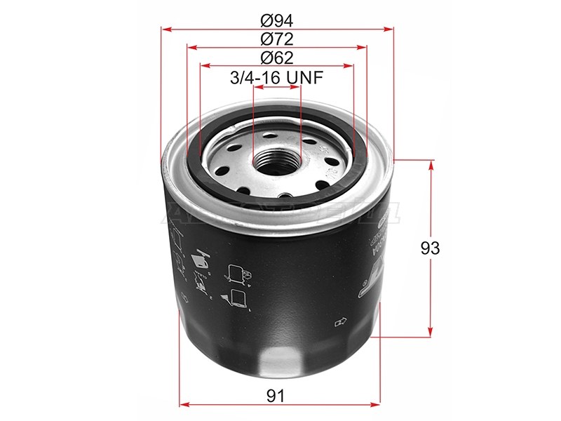 Фильтр масляный NISSAN MURANO YD25 08-15 /NAVARA 05- /PATHFINDER 05-14 YD25DDTI /PRIMERA YD22DDT 02-07 (SAT: ST-15208-BN30A)