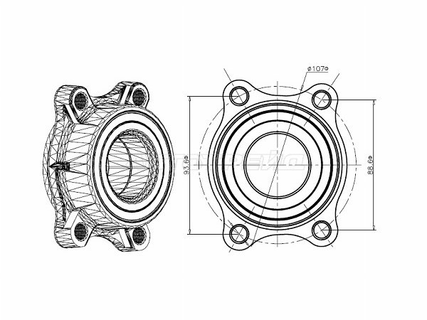 Полуступица задняя INFINITI G35 /NISSAN SKYLINE /STAGEA 01- (NTN: HUB221-7)