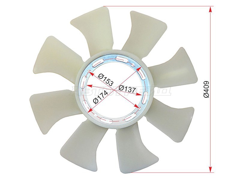 Крыльчатка вентилятора MAZDA TITAN 88-95 SL\XA\HA (SAT: ST-SE01-23-906)