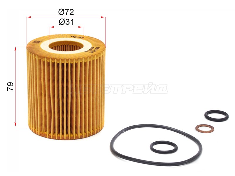 Фильтр масляный (картридж) BMW 1 E81 /E82 /E87 /E88 /3 E46 /E90 /E91 /E92 /E93 /5 E60 /E61 /X1 E84 /X3 E83 /Z4 E8 (KOLBENSCHMIDT: 50013661)