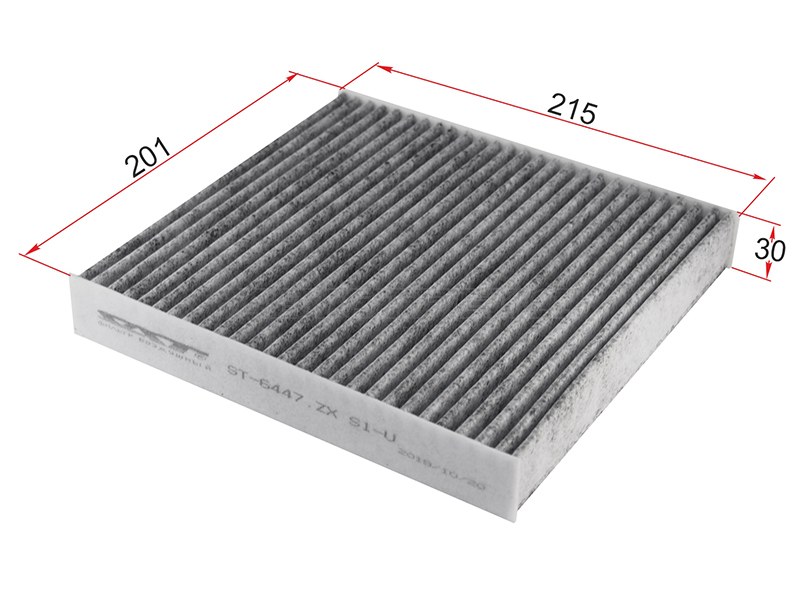 Фильтр салона MITSUBISHI LANCER 08- /OUTLANDER 06-12 /PEUGEOT 4007 08- угольный (SAT: ST-6447.ZX S1-U)