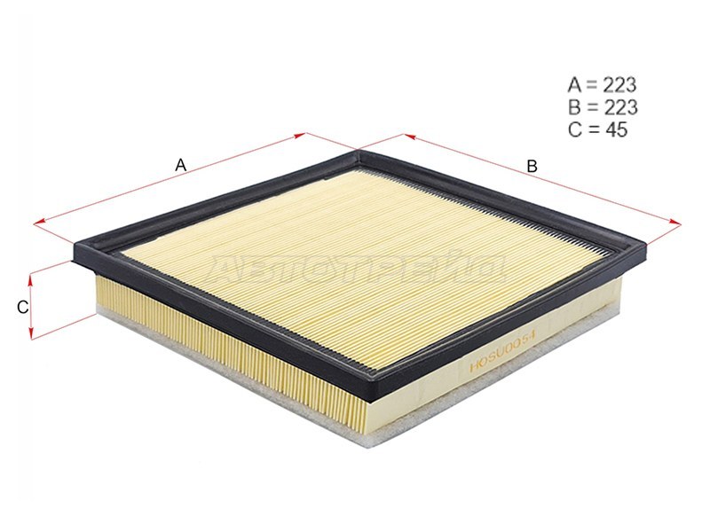 Фильтр воздушный LEXUS RX350 /450H /TOYOTA HIGHLANDER 2GRFXE 09- (HOSU: HSAF0054)