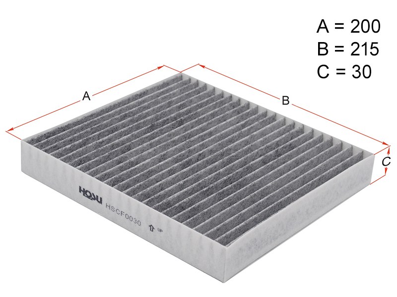 Фильтр салона MITSUBISHI LANCER 08- /OUTLANDER 06-12 /PEUGEOT 4007 08- угольный (HOSU: HSCF0030)