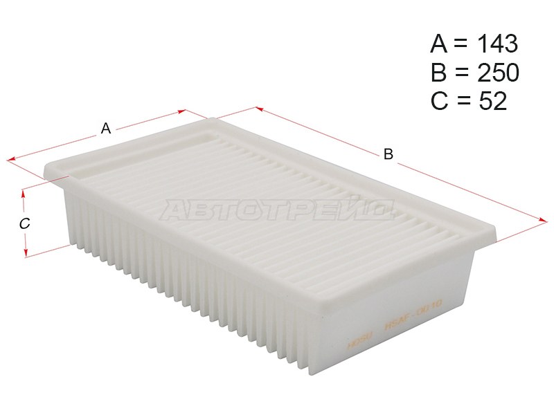 Фильтр воздушный HYUNDAI SOLARIS 17- /KIA RIO 17- (HOSU: HSAF0010)