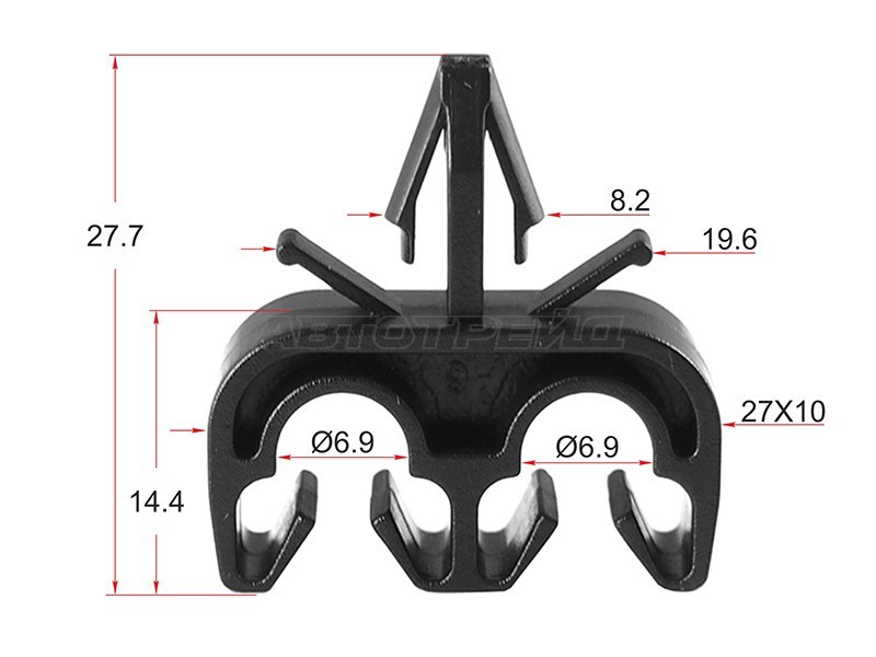 Клипса эл. проводки TOYOTA /LEXUS (1 шт.) (SAT: ST-M10366)