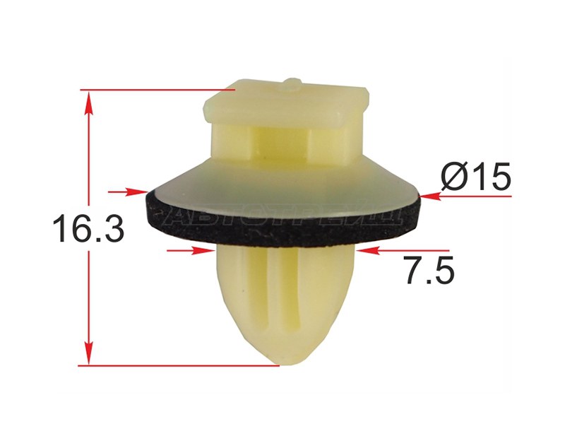 Клипса крепежная TOYOTA /LEXUS (1 шт.) (SAT: ST-M12545)