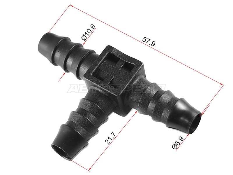 Соединитель трубок T-type (1 шт.) (SAT: ST-M11467)