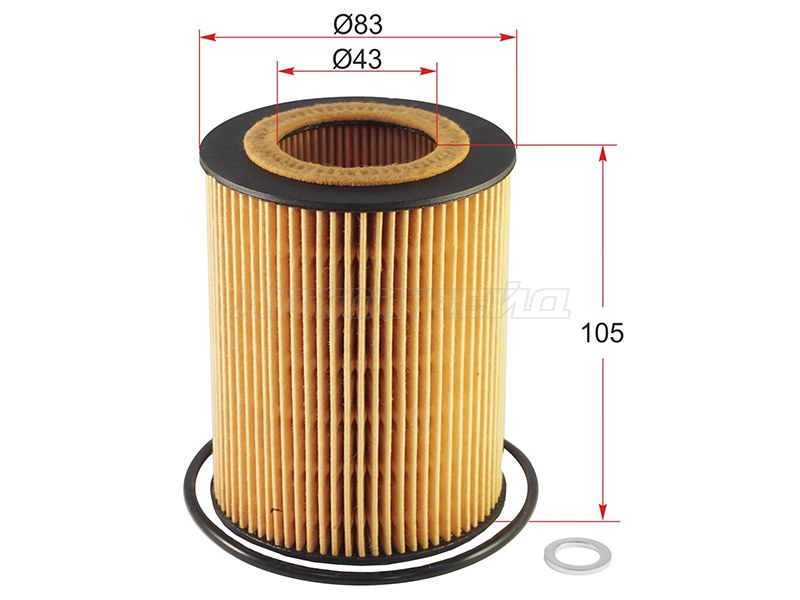 Фильтр масляный (картридж) BMW 3 E36 /46 /5 E39 /E60 /E61 /7 E38 /E65 /E66 /X3 E83 /X5 E53 (SAT: ST-11427512300)