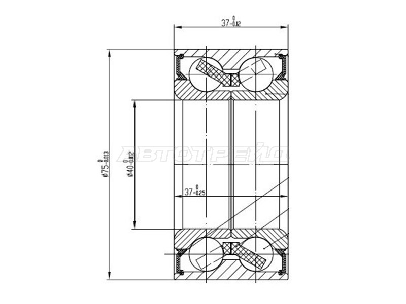 Подшипник задней ступицы FORD MAVERICK /MAZDA TRIBUTE 00- (SAT: ST-EC01-26-151A)