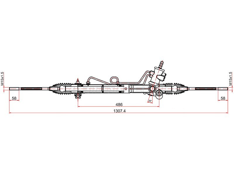 Рейка рулевая TOYOTA CAMRY ACV30 01- RHD (SAT: ST-44200-33380)