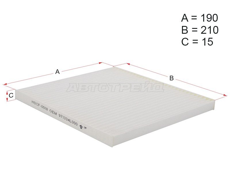 Фильтр салона HYUNDAI SOLARIS /KIA RIO 10- RUS (HOSU: HSCF0018)