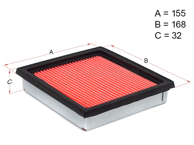 Фильтр воздушный NISSAN MARCH /MICRA K11 92-02  /K12 02-10 /NOTE E11 05- (HOSU: HSAF0025)