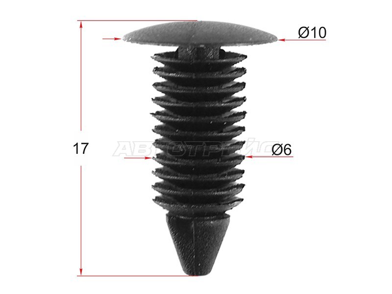 Клипса уплотнителя двери CHRYSLER (1 шт.) (SAT: ST-M11089)