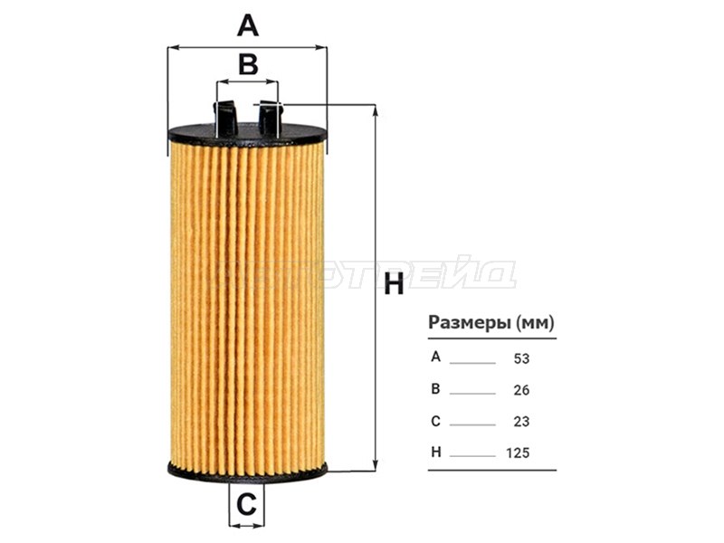 Фильтр масляный (картридж) BMW X1 F48 15-17 /X2 18- /2-SERIES F22 14-17 (FILTRON: OE672/6)