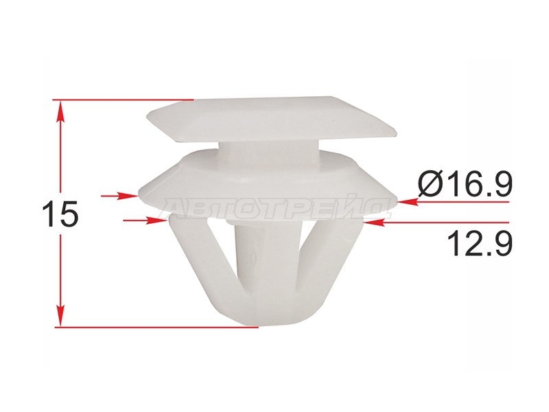 Клипса молдинга кузова MAZDA (1 шт.) (SAT: ST-KJ-1735)