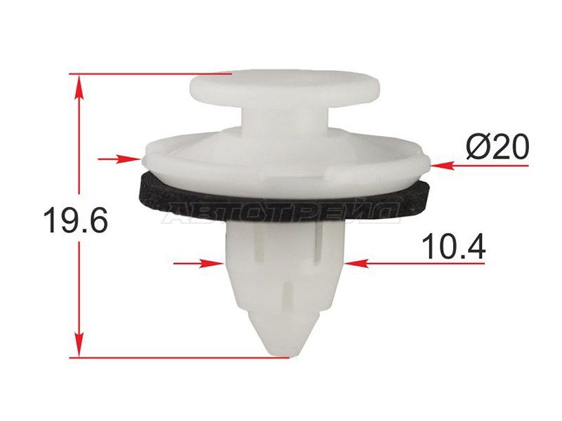 Клипса обшивки двери HONDA (1 шт.) (SAT: ST-M12347)