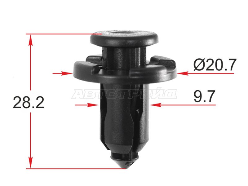 Клипса крепежная SUBARU (1 шт.) (SAT: ST-KJ-1574)