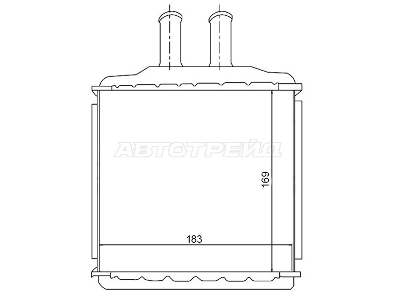 Радиатор отопителя салона  CHEVROLET  / DAEWOO LACETTI 04- /NUBIRA 03- /SUZUKI FORENZA 03- (SAT: ST-CVW1-395-0)