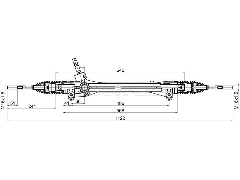 Рейка рулевая LEXUS RX270 /350 /450H 08- LHD (SAT: ST-45510-48040)