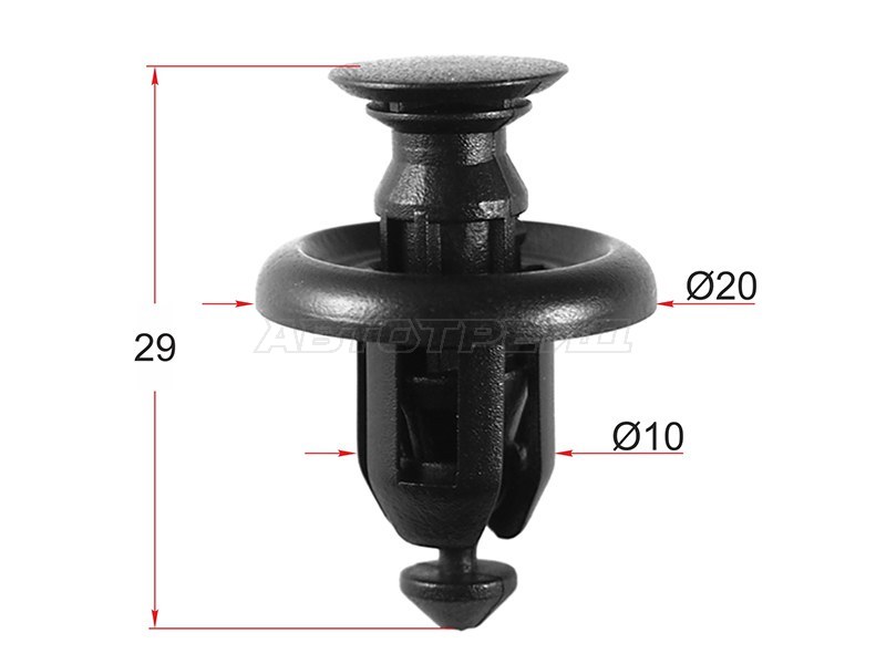 Клипса крепежная TOYOTA /LEXUS (1 шт.) (SAT: ST-M12594)