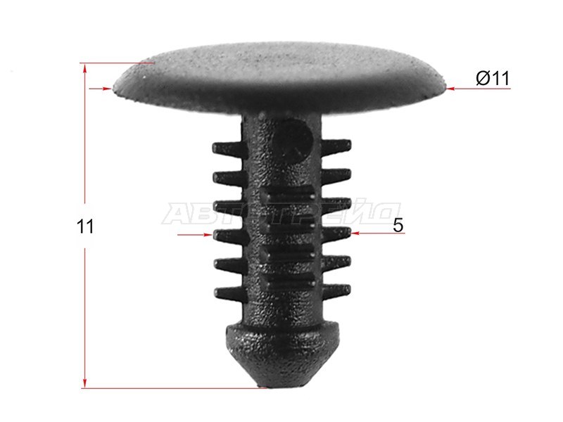 Клипса фиксатор обшивки MAZDA (1 шт.) (SAT: ST-M10619)