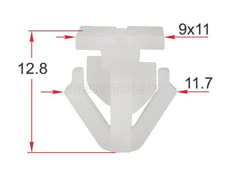 Клипса молдинга кузова HYUNDAI /KIA (1 шт.) (SAT: ST-M12588)