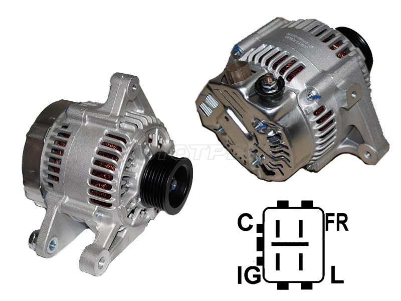 Генератор TOYOTA ALLION /PREMIO 1.8 01-07 1ZZFE 12V 80A(4 контакта) (SAT: ST-85-0064)