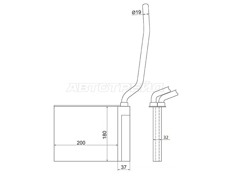 Радиатор отопителя салона FORD FOCUS /C-MAX 04- /MAZDA 3 03- /MAZDA 5 05- /VOLVO C 30 06- /C70 05- /S40  / (SAT: ST-FDA5-395-0)