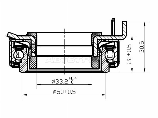 Выжимная муфта сцепления TOYOTA 1E /2E /3E /4E /5E /3A /4A /2SZ (NACHI: 50SCRN31P-4)