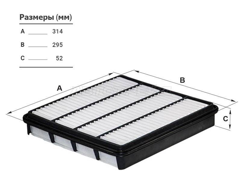 Фильтр воздушный TOYOTA LAND CRUISER 200 2UZ /1UR 07-  /LEXUS LX570 3UR 07- (FILTRON: AP143/7)