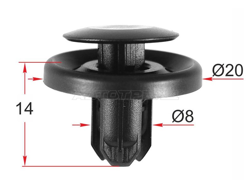 Клипса крепежная SUBARU (1 шт.) (SAT: ST-M12497)