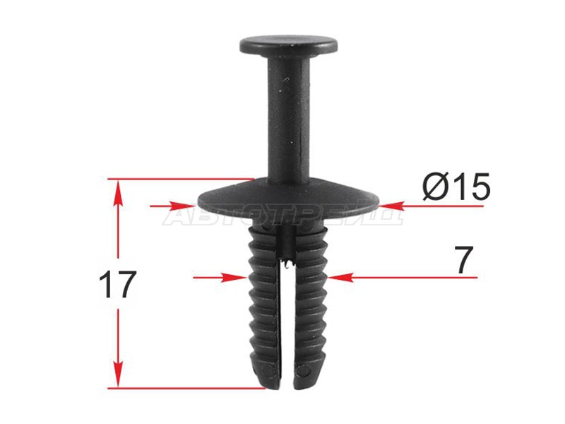 Клипса крепежная GM /MERCEDES /BMW /MINI (1 шт.) (SAT: ST-M12419)