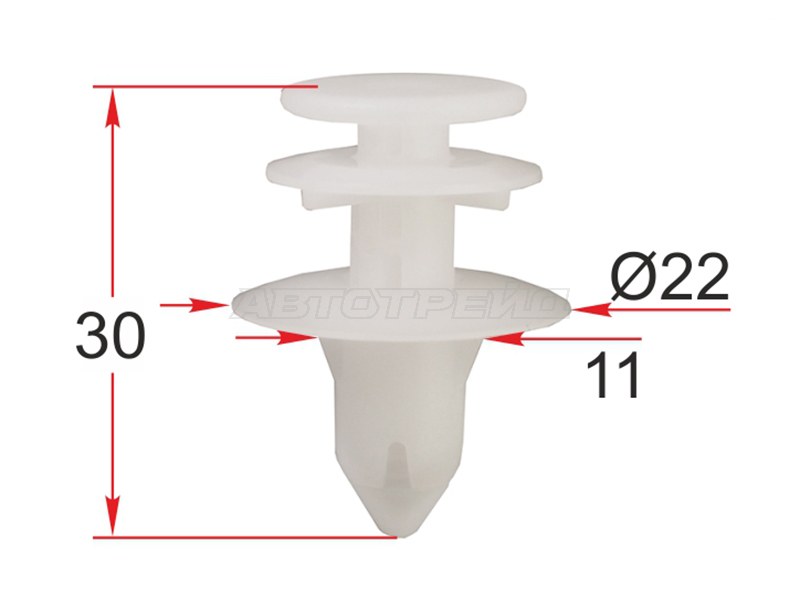 Клипса обшивки двери JEEP /CHRYSLER (1 шт.) (SAT: ST-M12560)