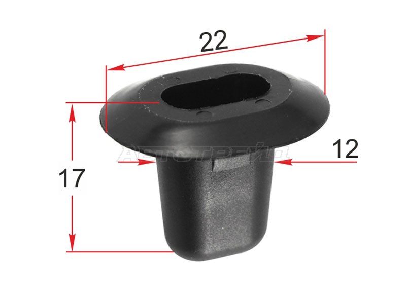 Клипса молдинга кузова LAND ROVER (1 шт.) (SAT: ST-M12313)