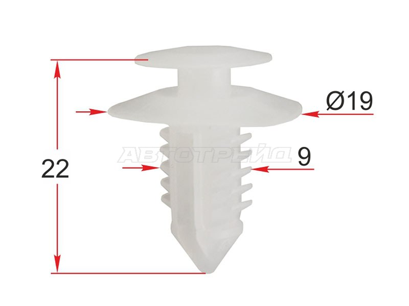 Клипса крепежная ISUZU (1 шт.) (SAT: ST-M12291)