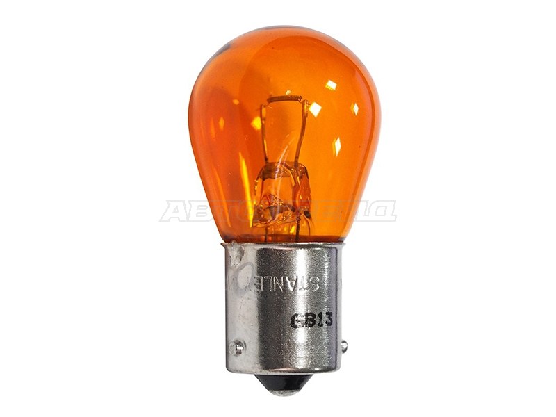 Лампа дополнительного освещения 12V 21W PY21W (оранжевый цвет) (STANLEY: A4957)