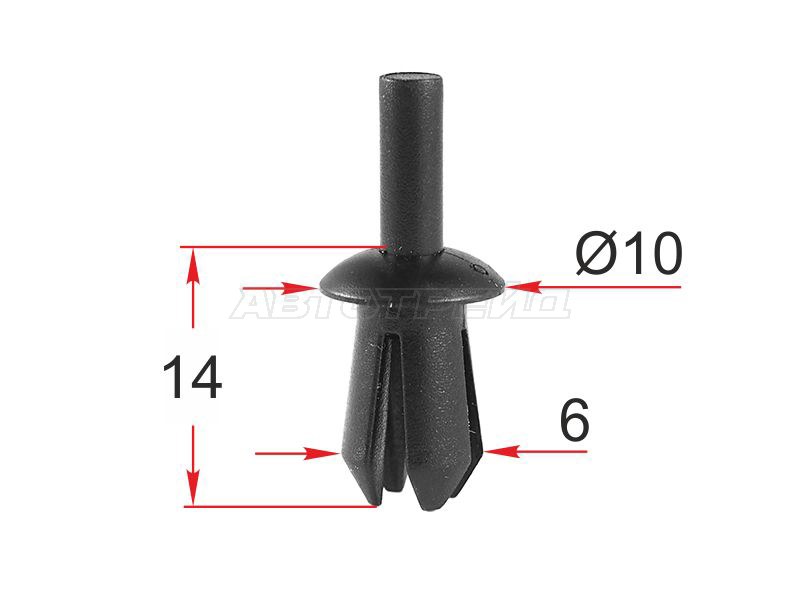 Клипса крепежная VAG /GM /BMW /MB (1 шт.) (SAT: ST-M12409)