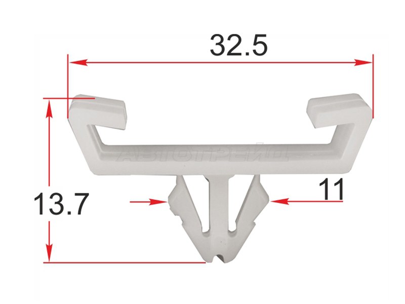 Клипса молдинга кузова VAG (1 шт.) (SAT: ST-M12258)