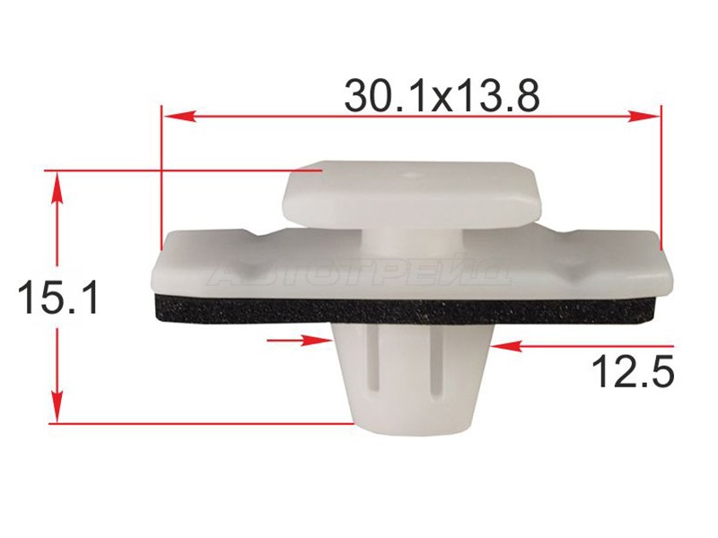 Клипса молдинга кузова HONDA (1 шт.) (SAT: ST-M12549)