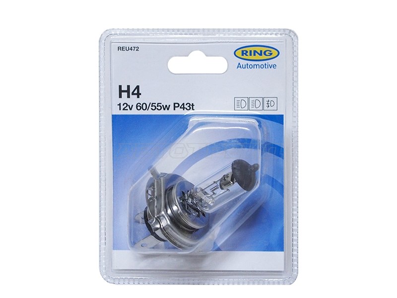 Лампа головного освещения H4  12V 60 /55W Блистер 1 шт. (RING: REU472)