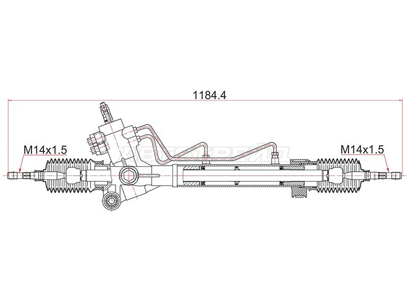 Рейка рулевая Toyota RAV4 94-00 LHD (SAT: ST-44250-42020)